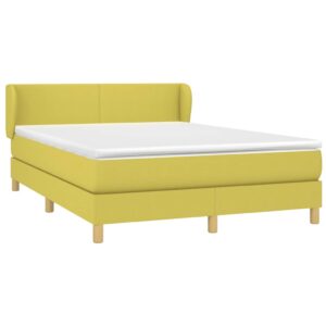 Κρεβάτι Boxspring με Στρώμα Πράσινο 140x200 εκ.Υφασμάτινο