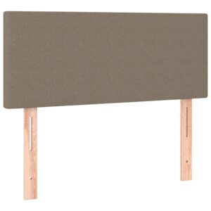 Κρεβάτι Boxspring με Στρώμα Taupe 120x200 εκ. Υφασμάτινο