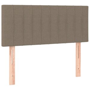 Κρεβάτι Boxspring με Στρώμα Taupe 120x200 εκ. Υφασμάτινο