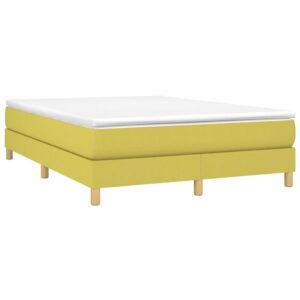 Κρεβάτι Boxspring με Στρώμα Πράσινο 140x200 εκ.Υφασμάτινο