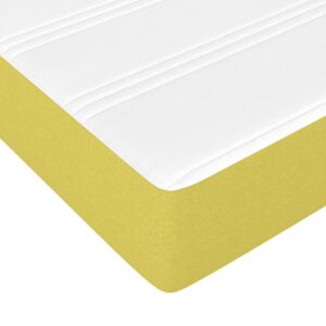 Κρεβάτι Boxspring με Στρώμα Πράσινο 140x200 εκ.Υφασμάτινο