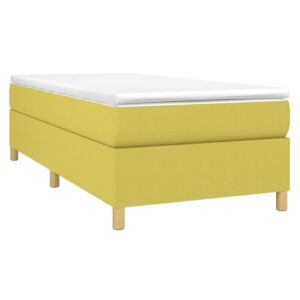 Κρεβάτι Boxspring με Στρώμα Πράσινο 80 x 200 εκ. Υφασμάτινο