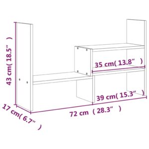 Βάση Οθόνης (39-72) x 17 x 43 εκ. από Μασίφ Ξύλο Πεύκου