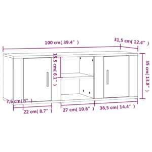 Έπιπλο Τηλεόρασης Λευκό 100 x 31