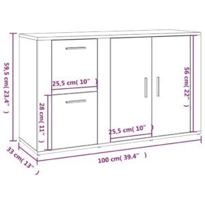 Ντουλάπι Γυαλιστερό Λευκό 100x33x59