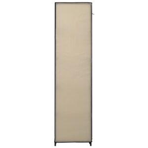 282424  Folding Wardrobes 2 pcs Cream 110x45x175 cm Fabric