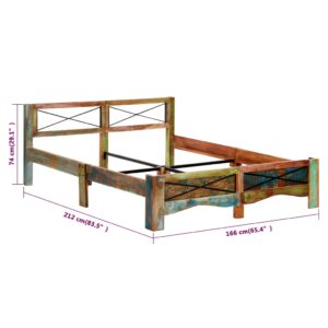 Πλαίσιο Κρεβατιού 160 x 200 εκ. από Μασίφ Ανακυκλωμένο Ξύλο