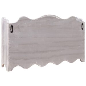 284234  Wall Mounted Coat Rack Grey 50x10x30 cm Wood