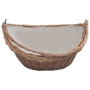 286987  Firewood Basket with Handle 57x46