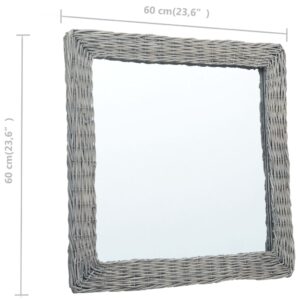 Καθρέφτης 60 x 60 εκ. από Wicker