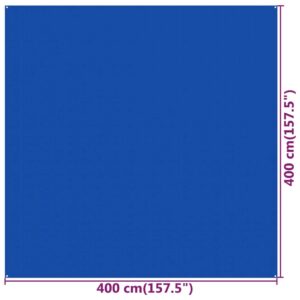 Χαλί Σκηνής Μπλε 400 x 400 εκ. από HDPE