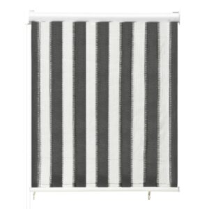 312679  Outdoor Roller Blind 60x140 cm Anthracite and White Stripe