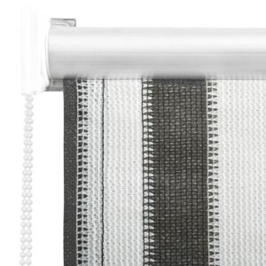 312679  Outdoor Roller Blind 60x140 cm Anthracite and White Stripe