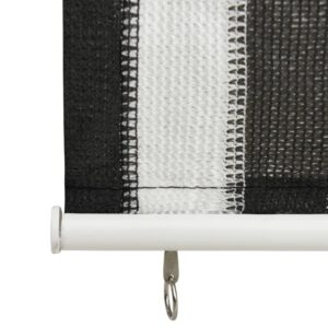 312679  Outdoor Roller Blind 60x140 cm Anthracite and White Stripe