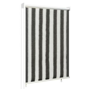 312679  Outdoor Roller Blind 60x140 cm Anthracite and White Stripe