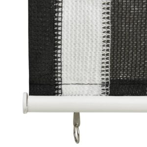 312680  Outdoor Roller Blind 80x140 cm Anthracite and White Stripe