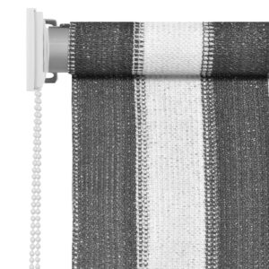 312692  Outdoor Roller Blind 60x230 cm Anthracite and White Stripe