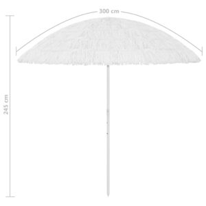 Ομπρέλα Θαλάσσης Hawaii Λευκή 300 εκ.