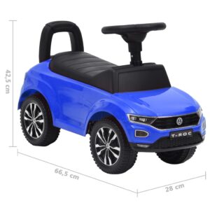 Παιδικό Αυτοκίνητο Περπατούρα Volkswagen T-Roc Μπλε