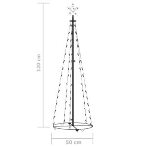 Δέντρο από Φωτάκια Χρυσό 70 LED Λευκό Φως 50 x 120 εκ.