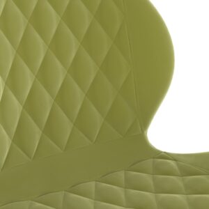 335053  Swivel Dining Chairs 2 pcs Light Green Velvet