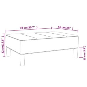 Υποπόδιο Μοβ 78 x 56 x 32 εκ. Υφασμάτινο