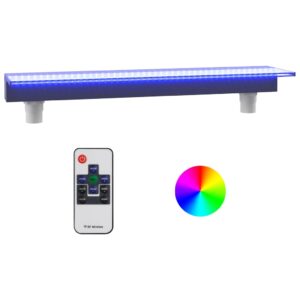 Σιντριβάνι Καταρράκτης Πισίνας με RGB LED 90 εκ. Ακρυλικό