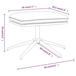 Υποπόδιο Σκούρο Πράσινο 60 x 60 x 39 εκ. Υφασμάτινο