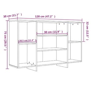 Συρταριέρα Sonoma Δρυς 120 x 30 x 75 εκ. από Μοριοσανίδα