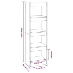 Βιβλιοθήκη/Διαχωριστικό Χώρου Γκρι Sonoma 40x30x135 εκ.