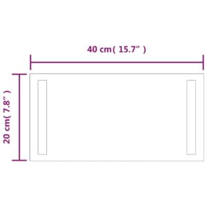 Καθρέφτης Μπάνιου με LED 40 x 20 εκ.