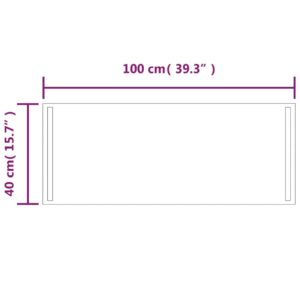 Καθρέφτης Μπάνιου με LED 100x40 εκ.