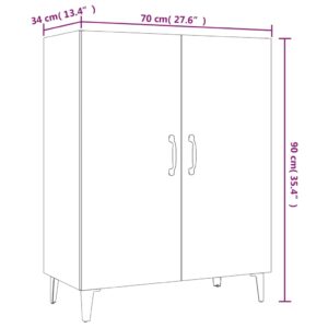 Ντουλάπι Sonoma Δρυς 70 x 34 x 90 εκ. από Επεξεργασμένο Ξύλο