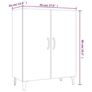 Ντουλάπι Καπνιστή Δρυς 70 x 34 x 90 εκ. Επεξεργασμένο Ξύλο