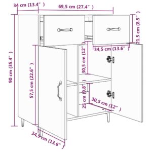 5 x 34 x 90 εκ. Επεξεργασμένο Ξύλο