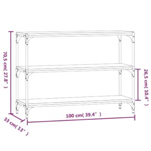 Βιβλιοθήκη Μαύρη 100x33x70