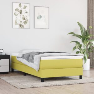 Πλαίσιο Κρεβατιού Boxspring Πράσινο 90x190 εκ. Υφασμάτινο