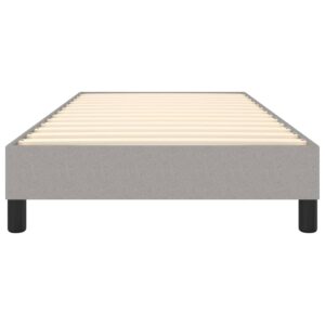 Πλαίσιο Κρεβατιού Boxspring Ανοιχτό Γκρι 100x200 εκ. Υφασμάτινο