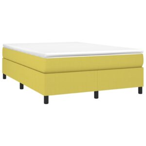 Πλαίσιο Κρεβατιού Boxspring Πράσινο 140 x 190 εκ. Υφασμάτινο