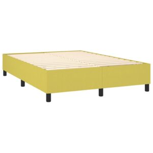 Πλαίσιο Κρεβατιού Boxspring Πράσινο 140 x 190 εκ. Υφασμάτινο