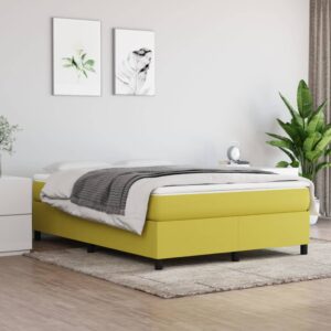 Πλαίσιο Κρεβατιού Boxspring Πράσινο 140 x 190 εκ. Υφασμάτινο