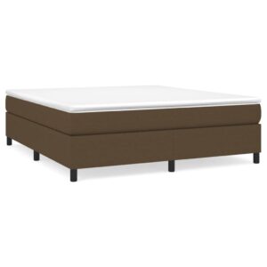 Πλαίσιο Κρεβατιού Boxspring Σκούρο Καφέ 180x200 εκ. Υφασμάτινο