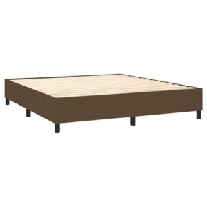 Πλαίσιο Κρεβατιού Boxspring Σκούρο Καφέ 180x200 εκ. Υφασμάτινο