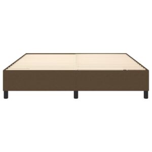 Πλαίσιο Κρεβατιού Boxspring Σκούρο Καφέ 180x200 εκ. Υφασμάτινο