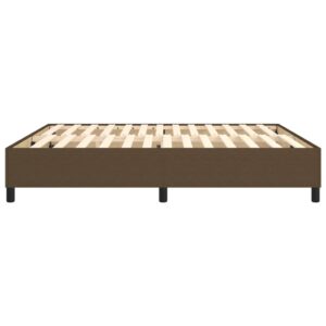 Πλαίσιο Κρεβατιού Boxspring Σκούρο Καφέ 180x200 εκ. Υφασμάτινο