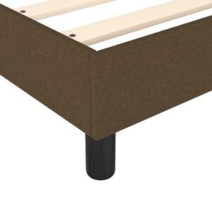 Πλαίσιο Κρεβατιού Boxspring Σκούρο Καφέ 180x200 εκ. Υφασμάτινο