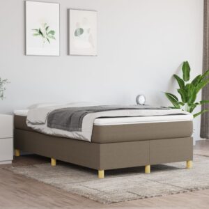 Πλαίσιο Κρεβατιού Boxspring Taupe 120x200 εκ. Υφασμάτινο