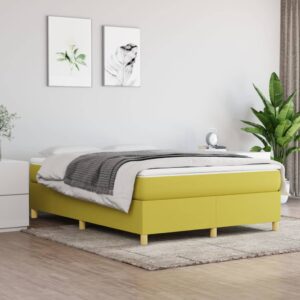 Πλαίσιο Κρεβατιού Boxspring Πράσινο 140 x 190 εκ. Υφασμάτινο