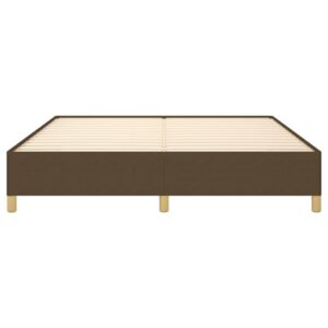 Πλαίσιο Κρεβατιού Boxspring Σκούρο Καφέ 180x200 εκ. Υφασμάτινο