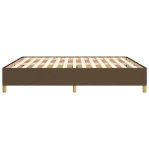 Πλαίσιο Κρεβατιού Boxspring Σκούρο Καφέ 180x200 εκ. Υφασμάτινο